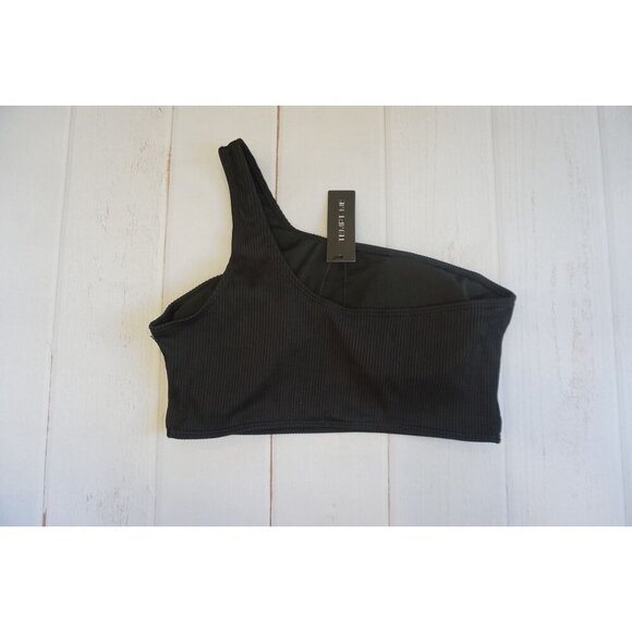 Tempt Me Women Ribbed One Shoulder Bikini Top - Size L, NWT - Picture 5 of 9